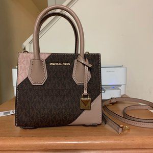 Michael Kors Mercer Two Tone Accordion Crossbody